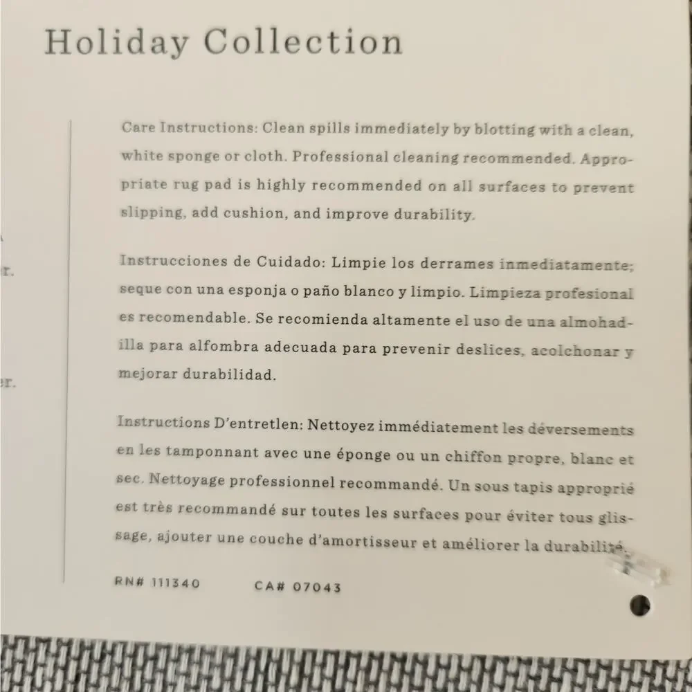 Rifle Paper Co. × Loloi 2′×3′ Gingerbread Cookie Rug Discontinued Collector NWT